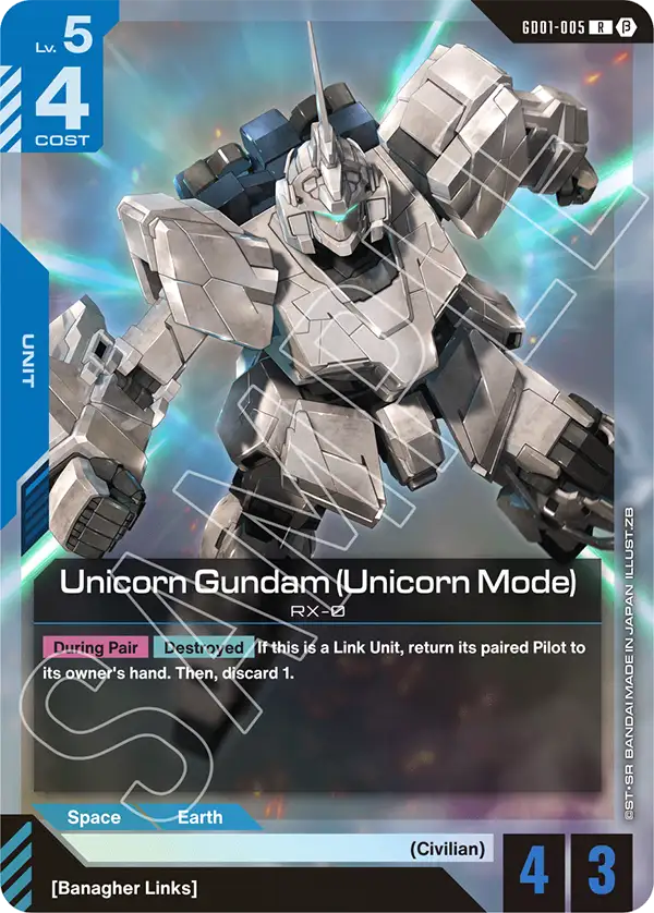 Unicorn Gundam (Unicorn Mode) art 3